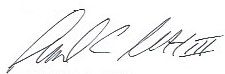 Signature of Samuel C. Scott, III